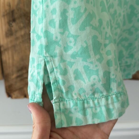 Vineyard Vines Girls Anchors Print Pom Pom 3/4 Sleeve Tunic Top Cover Up Size L - Picture 5 of 14